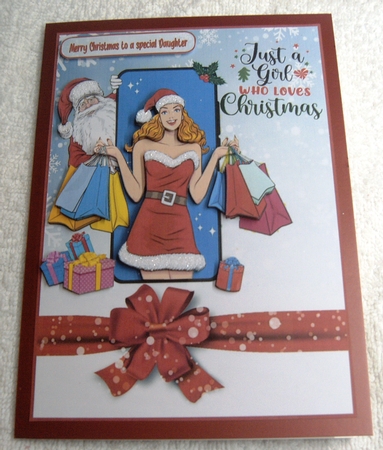 Just a girl who loves shopping A5 by Margaret Scott