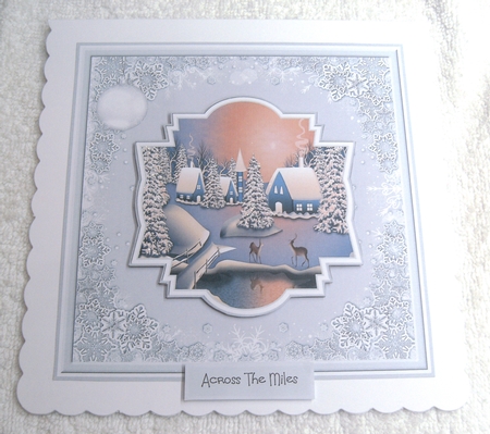 Christmas village 7x7 by Margaret Scott