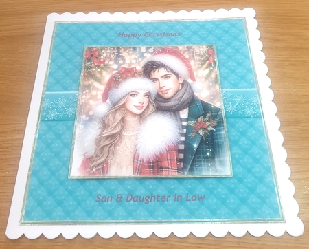 Padded Frames with Snowflakes-Christmas Wishes by Margaret Scott