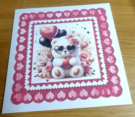 Heart PNG Lace Square Frames by Margaret Scott