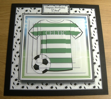 8x8 NEW HOME KIT Celtic Football Mini Pyramage Kit - x4 A4 sheets  by Margaret Scott