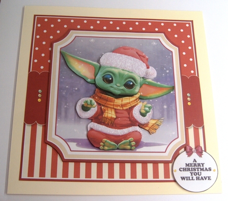Baby Yoda Christmas Wishes 2 by Margaret Scott