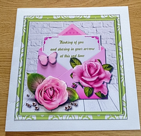 Sympathy Card Topper by Margaret Scott