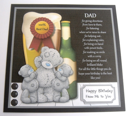 Tatty Teddy Best DAD Birthday by Margaret Scott