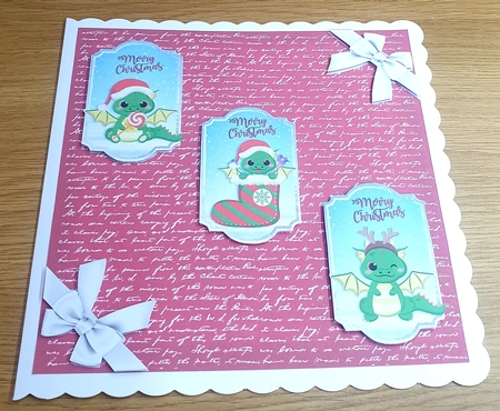 GIFT TAGS - CHRISTMAS DRAGONS by Margaret Scott