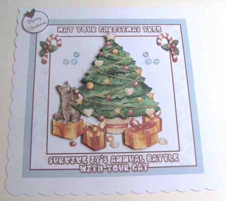 CAT VERSUS CHRISTMAS TREE! by Margaret Scott
