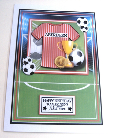 A5 Aberdeen Card Front, Topper, Decoupage & Sentiments  by Margaret Scott