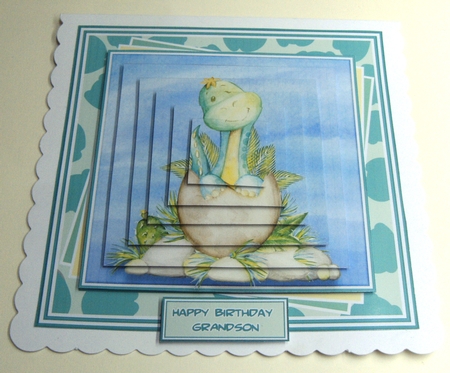 8x8 Roar-some Birthday Mini Pyramage Kit - x4 A4 sheets   by Margaret Scott