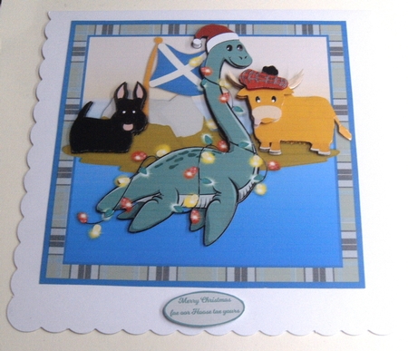 CHRISTMAS NESSIE mini kit by Margaret Scott