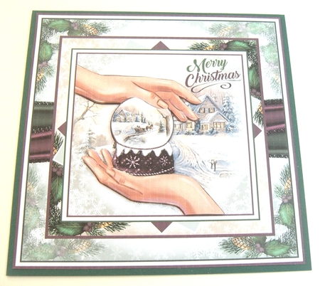 Winter Cottage Snow Globe Mini Page Kit by Margaret Scott