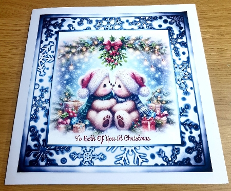 6 Metallic Snowflake frames  by Margaret Scott