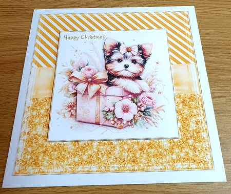 Glitter Stripes Frames-Christmas Time 2 by Margaret Scott
