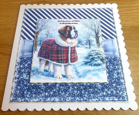 Glitter Stripes Frames-Christmas Time 2 by Margaret Scott