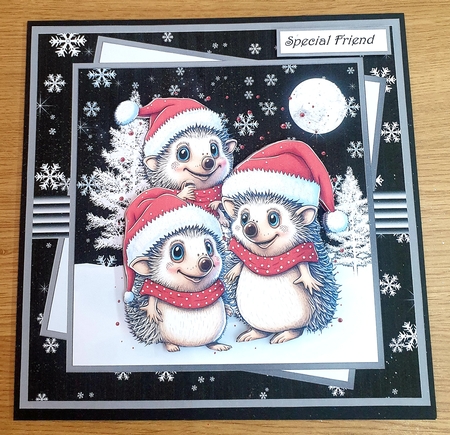 The Hedgehog squad 7x7 by Margaret Scott