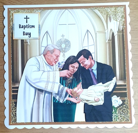 Baptism - Christening card for Boy and Girl by Margaret Scott