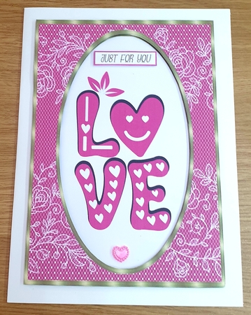 Lace with Roses A5 Frames-Neon Rainbow by Margaret Scott
