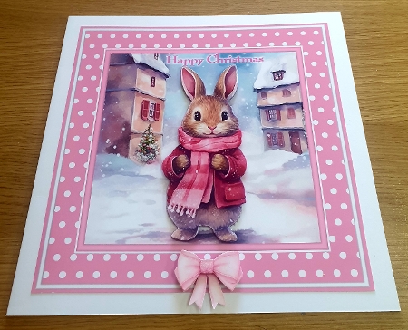 Cute winter bunnies by Margaret Scott