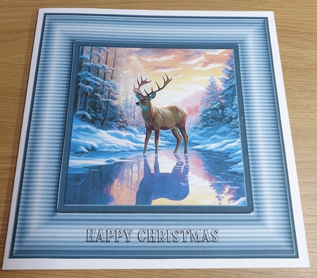Deer in the snow by Margaret Scott