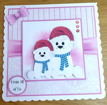 8x8 Polar Bear Christmas (REQUESTED) by Margaret Scott