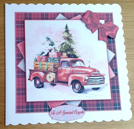 Christmas Truck Mini Kit    7X7 by Margaret Scott