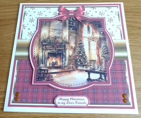 CHRISTMAS FIREPLACE by Margaret Scott