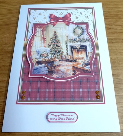 CHRISTMAS FIREPLACE by Margaret Scott