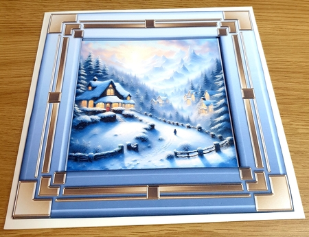 Golden Ombrae Frames-Winter Wonderland by Margaret Scott