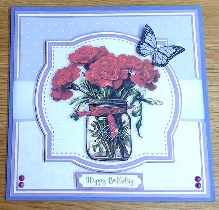 RED CARNATIONS by Margaret Scott