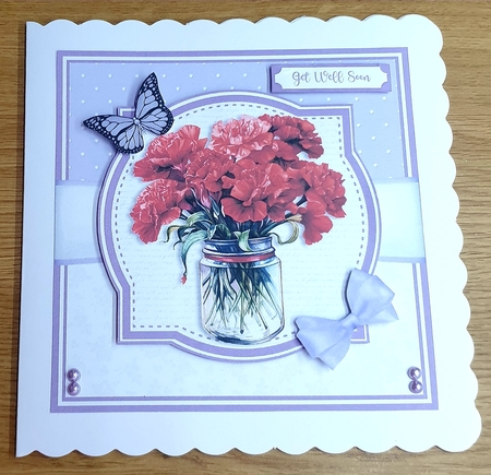 RED CARNATIONS by Margaret Scott
