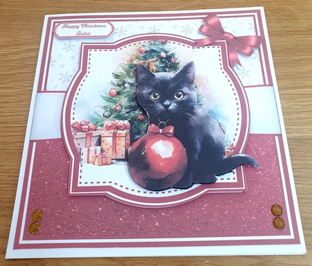 CHRISTMAS BLACK CATS by Margaret Scott