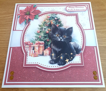 CHRISTMAS BLACK CATS by Margaret Scott