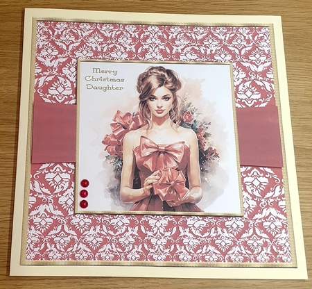 Lady in red  by Margaret Scott