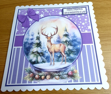 DEER IN SNOWGLOBE 1 by Margaret Scott