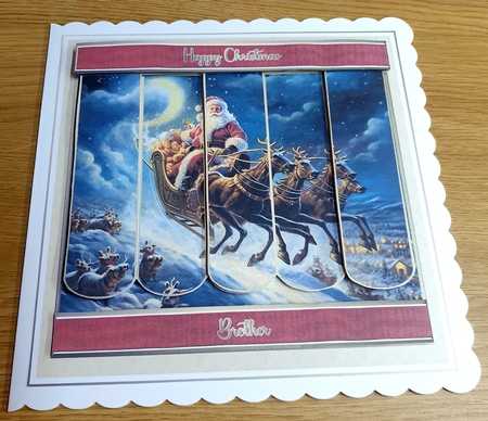 8x8 Santas on his way Mini Kit 9 - x5 A4 sheets by Margaret Scott