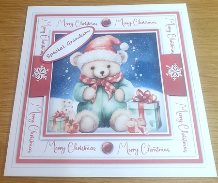 8x8 Mini Kit, Gorgeous Christmas Bears by Margaret Scott