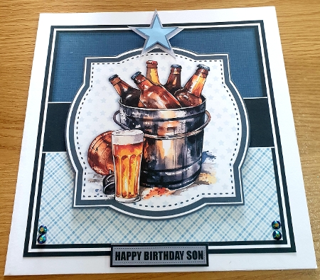 BIRTHDAY BEER or Fathers Day by Margaret Scott