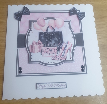 PINK & PRETTY BIRTHDAY bumper kit with decoupage by Margaret Scott