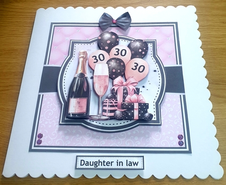 PINK & PRETTY BIRTHDAY bumper kit with decoupage by Margaret Scott