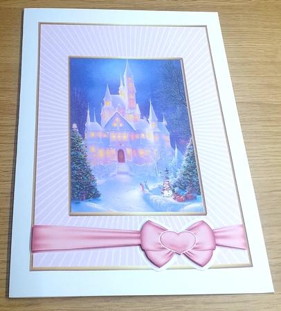 Glittery Stripe A5 Frames-candy Floss by Margaret Scott