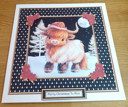 Cute Highland Cows Holiday Toppers Bumper Kit by Margaret Scott