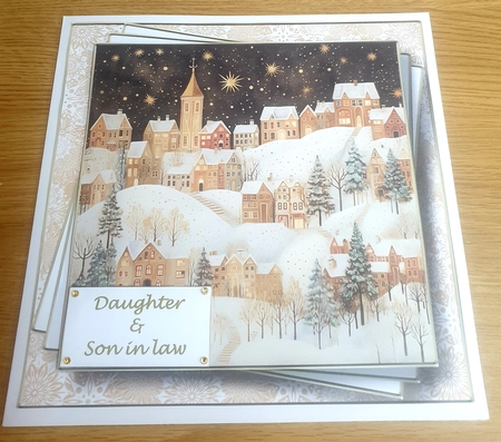 Golden Winter Village Multi Topper Kit by Margaret Scott