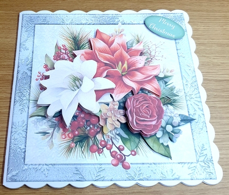 Christmas silver frame by Margaret Scott