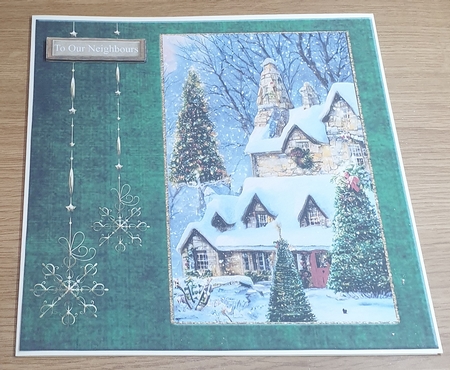 Framed Christmas scene 1 by Margaret Scott