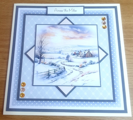 A Winters Morning 8x8 Quick Card #1 by Margaret Scott