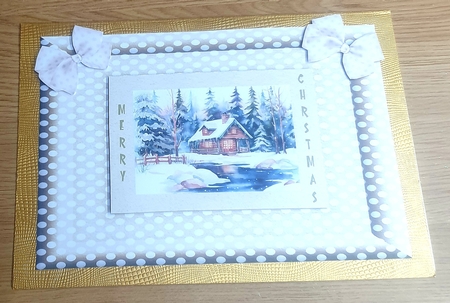 Winter cabin 7x5 by Margaret Scott
