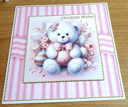 Pink Christmas Bear  by Margaret Scott