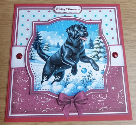 BLACK LABRADORS CHRISTMAS BUMPER KIT by Margaret Scott
