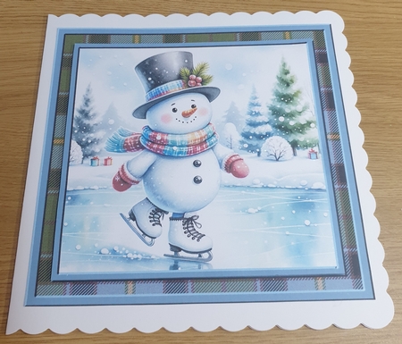 Cute Little Snowmans Card Fronts by Margaret Scott
