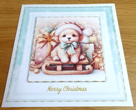 Puppy Sleigh Ride by Margaret Scott