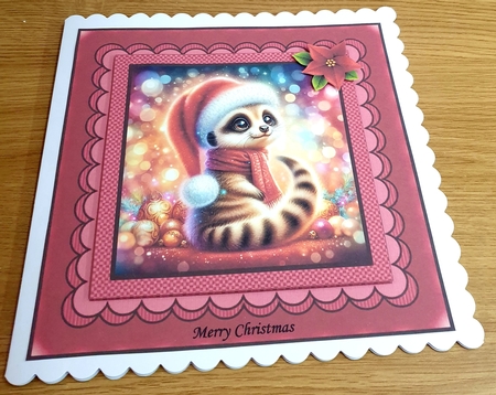 Festive Meerkat by Margaret Scott